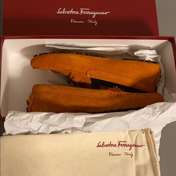 Salvatore Ferragamo Sunset Suede Driver - Picture 5 of 6